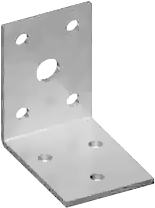 Кутник монтажний перфорований 90x90x65x2.5 цинк